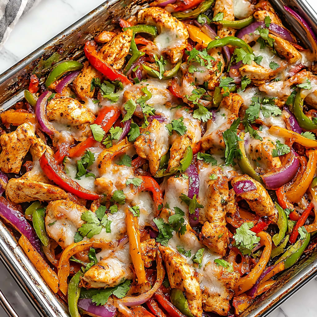 Oven Baked Chicken Fajitas