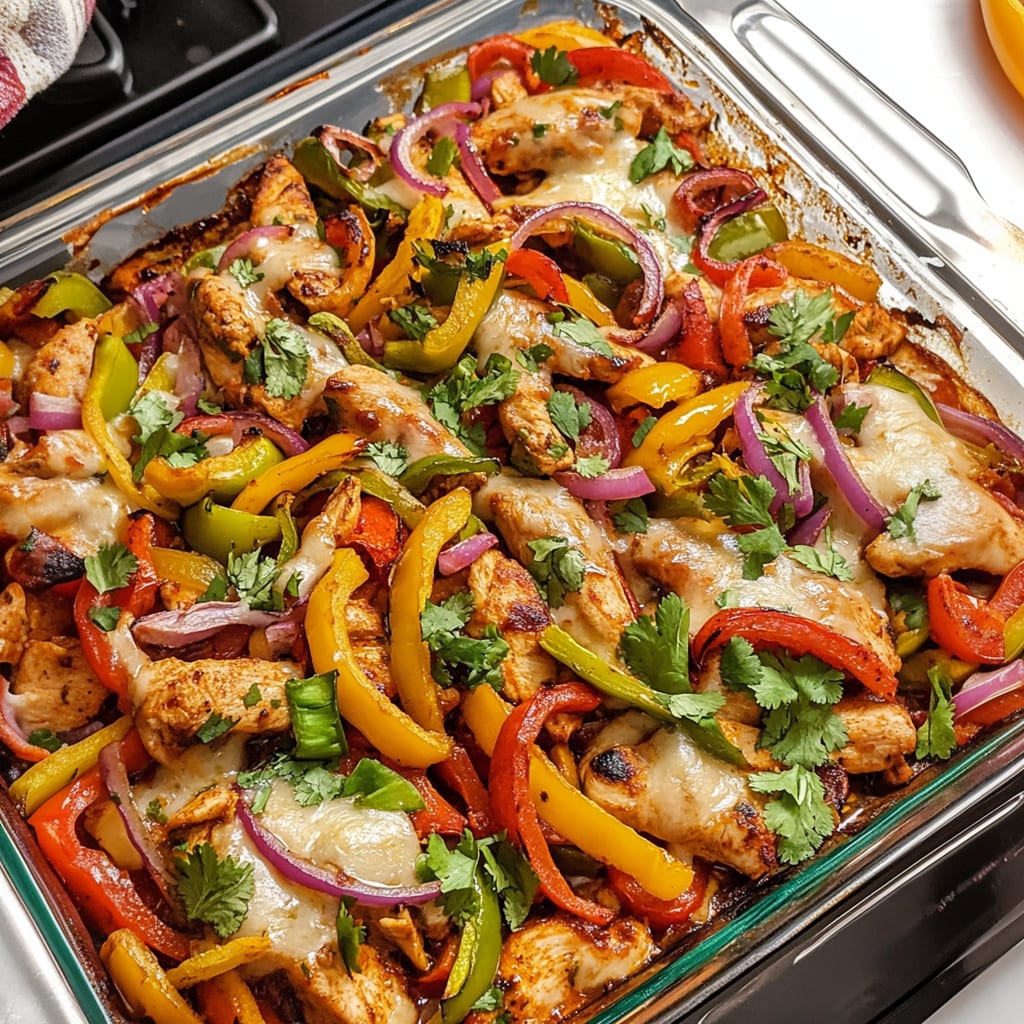 Oven Baked Chicken Fajitas