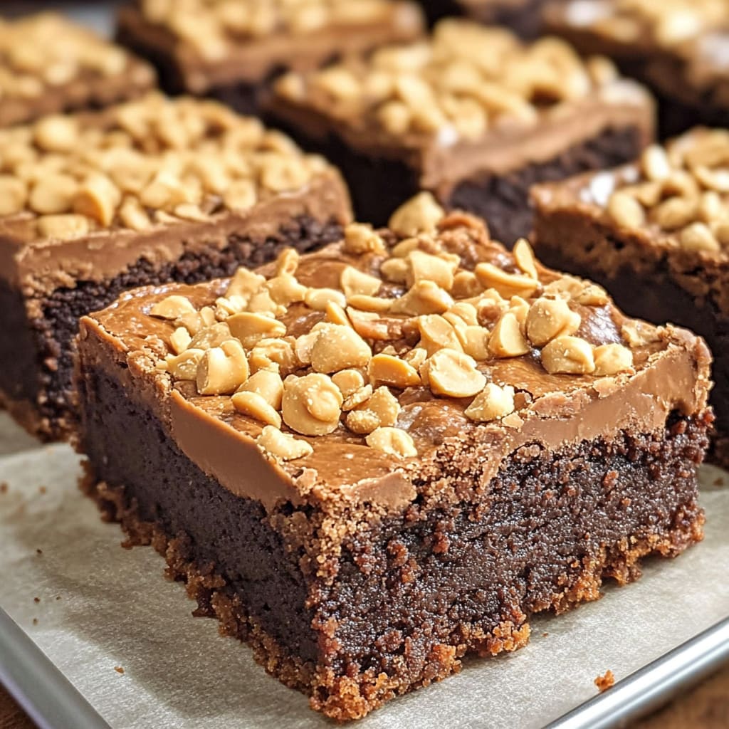 Peanut Butter Crunch Brownies