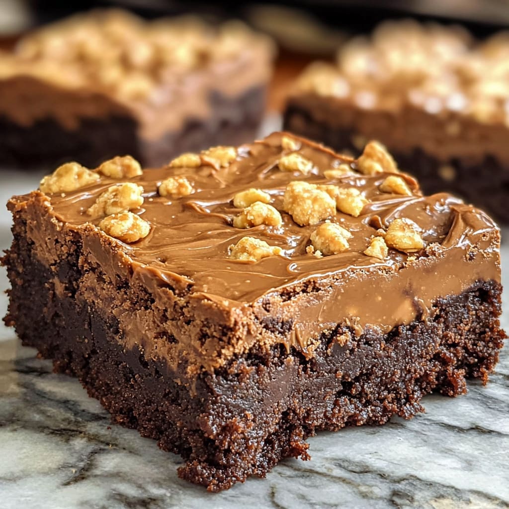 Peanut Butter Crunch Brownies