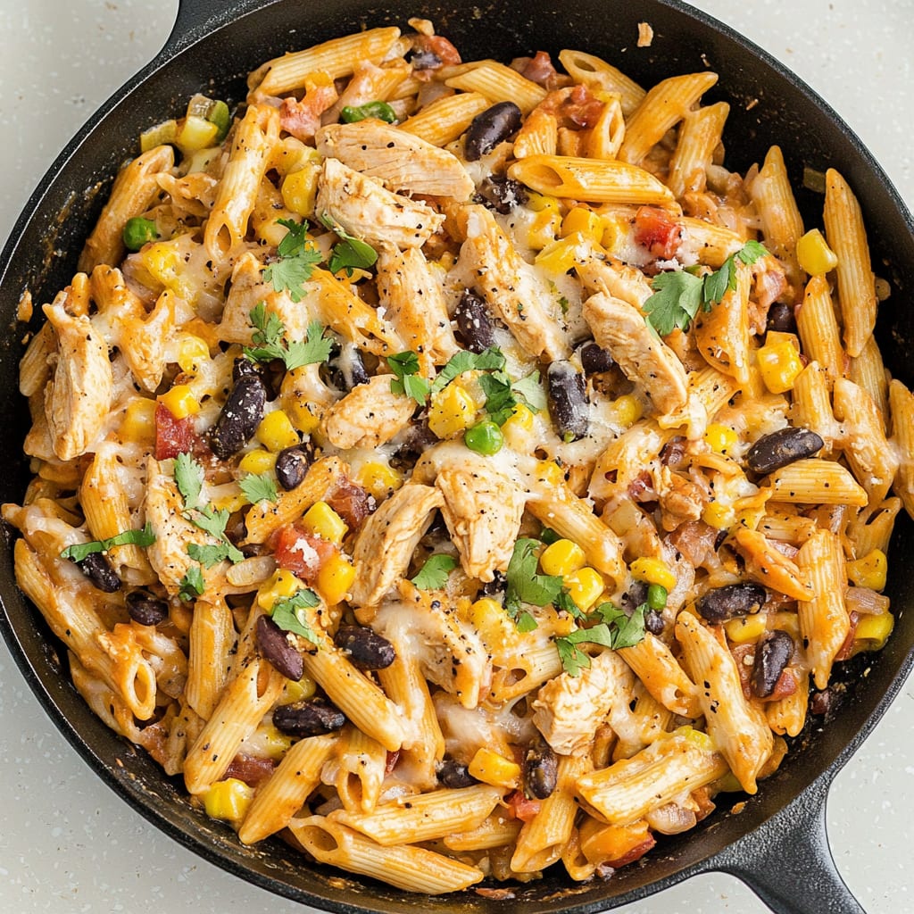 Southwest Chicken Pasta Skillet