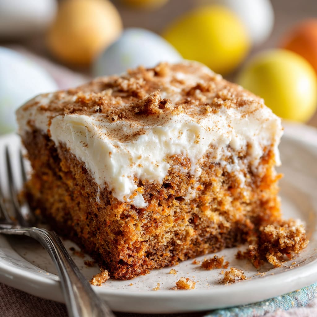 Carrot Cake Poke Cake Recipe