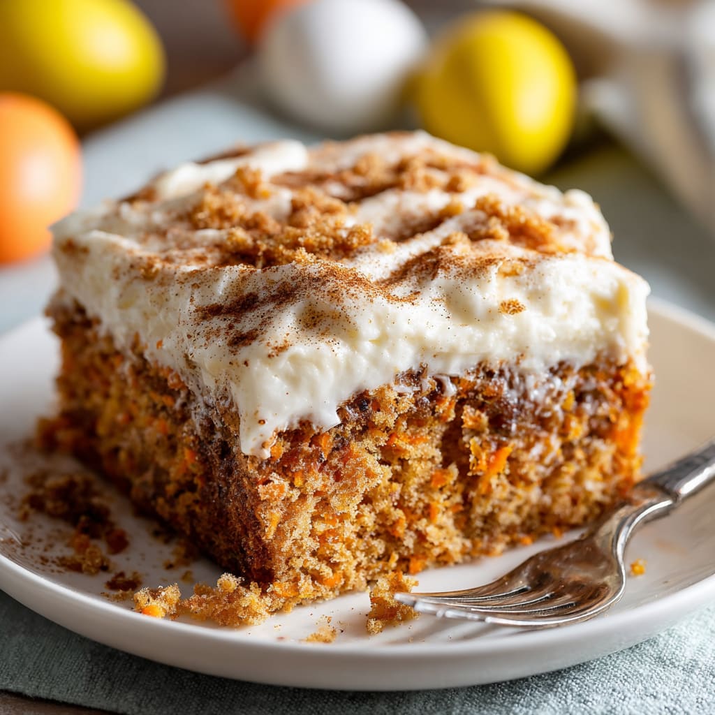 Carrot Cake Poke Cake Recipe