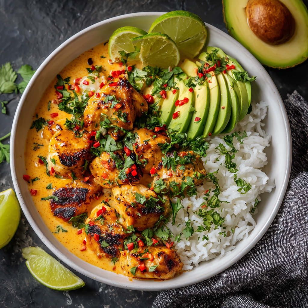 Coconut Chicken Rice Bowl