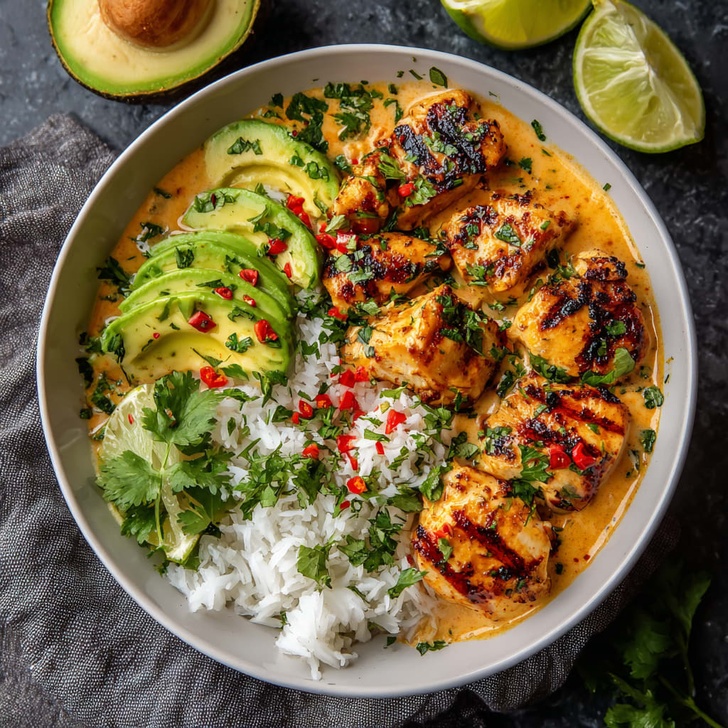 Coconut Chicken Rice Bowl