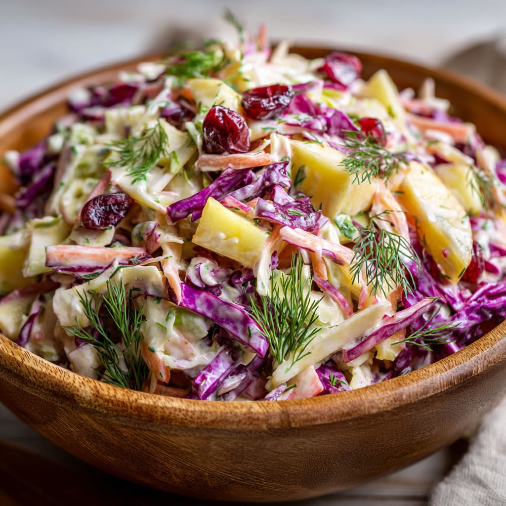 Cranberry Apple Coleslaw