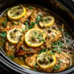 Creamy Crockpot Chicken Piccata