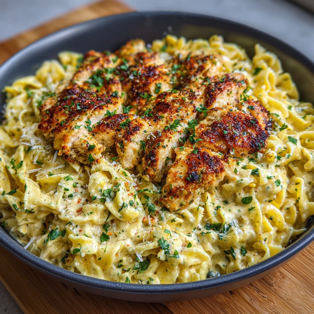 Creamy Garlic Parmesan Chicken Pasta