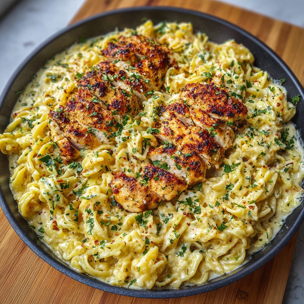Creamy Garlic Parmesan Chicken Pasta