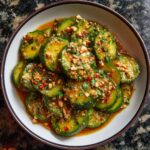 Cucumbers in Spicy Peanut Sauce