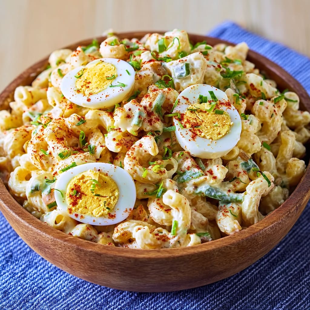 Deviled Egg Macaroni Salad