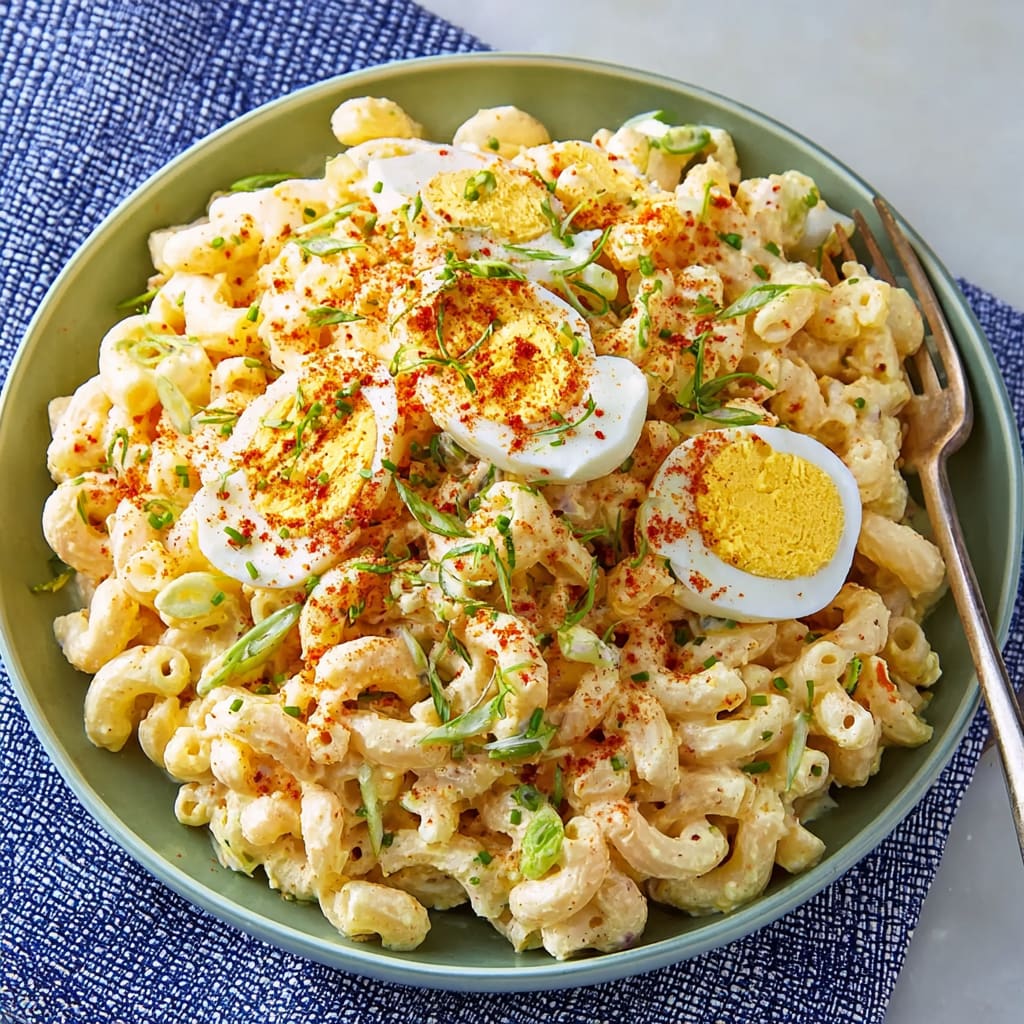 Deviled Egg Macaroni Salad