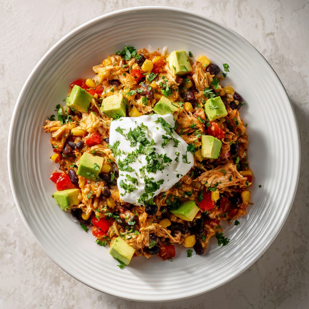 Easy Chicken Burrito Casserole