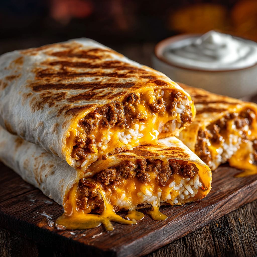 Easy Grilled Cheese Burrito