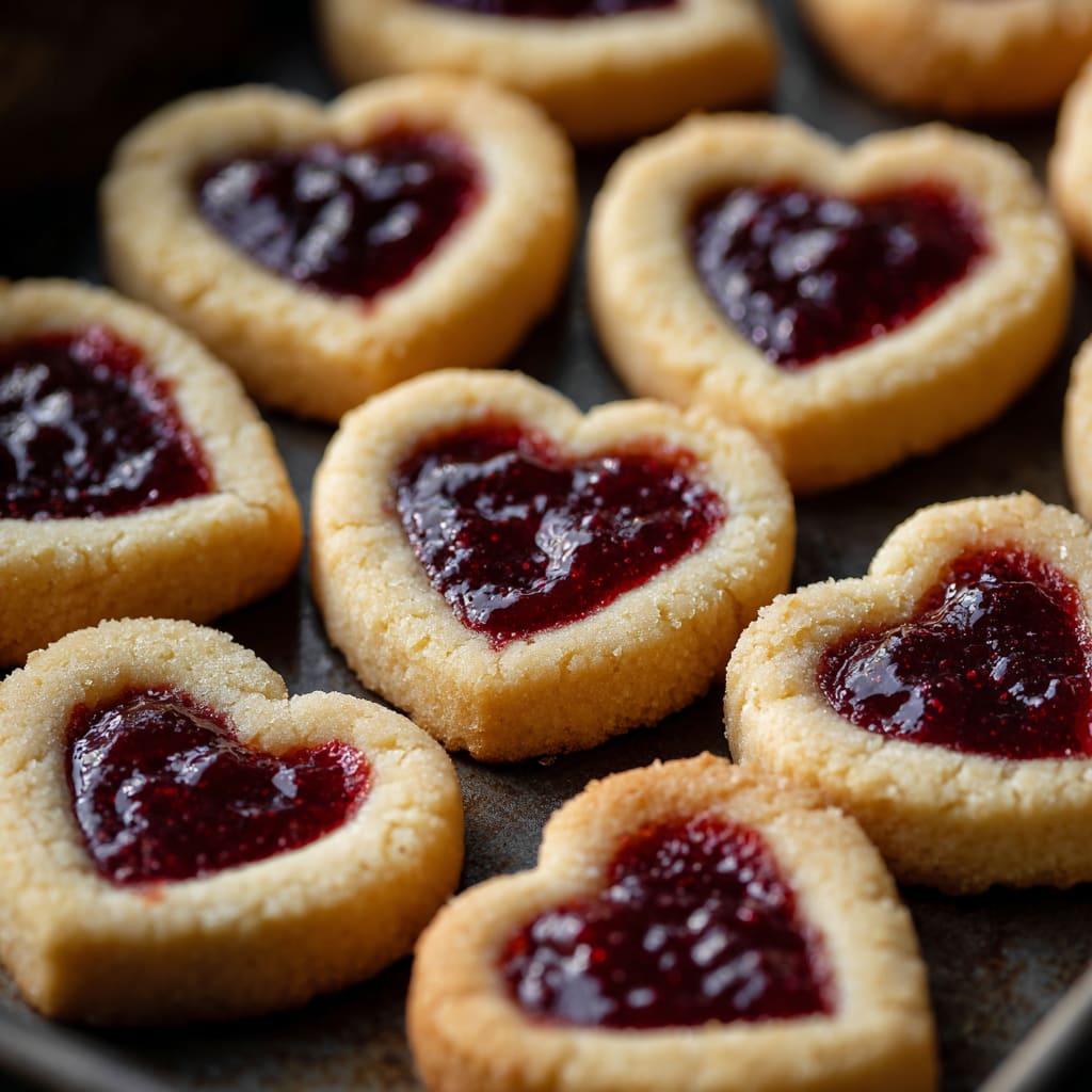 Heart Jam Cookies