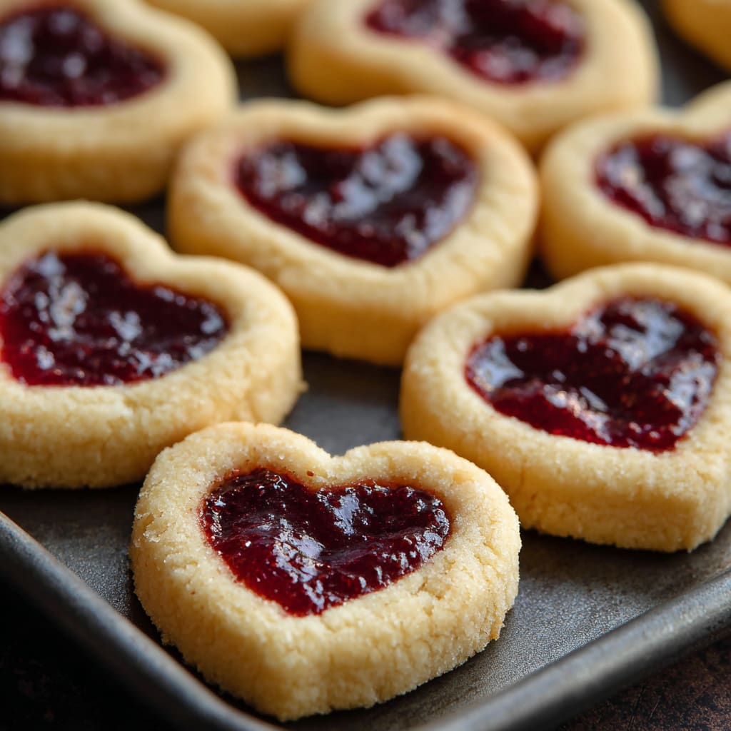 Heart Jam Cookies