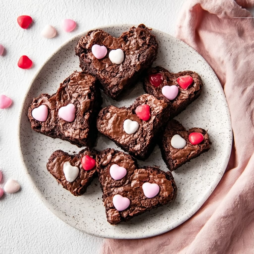 Heart Shaped Brownies