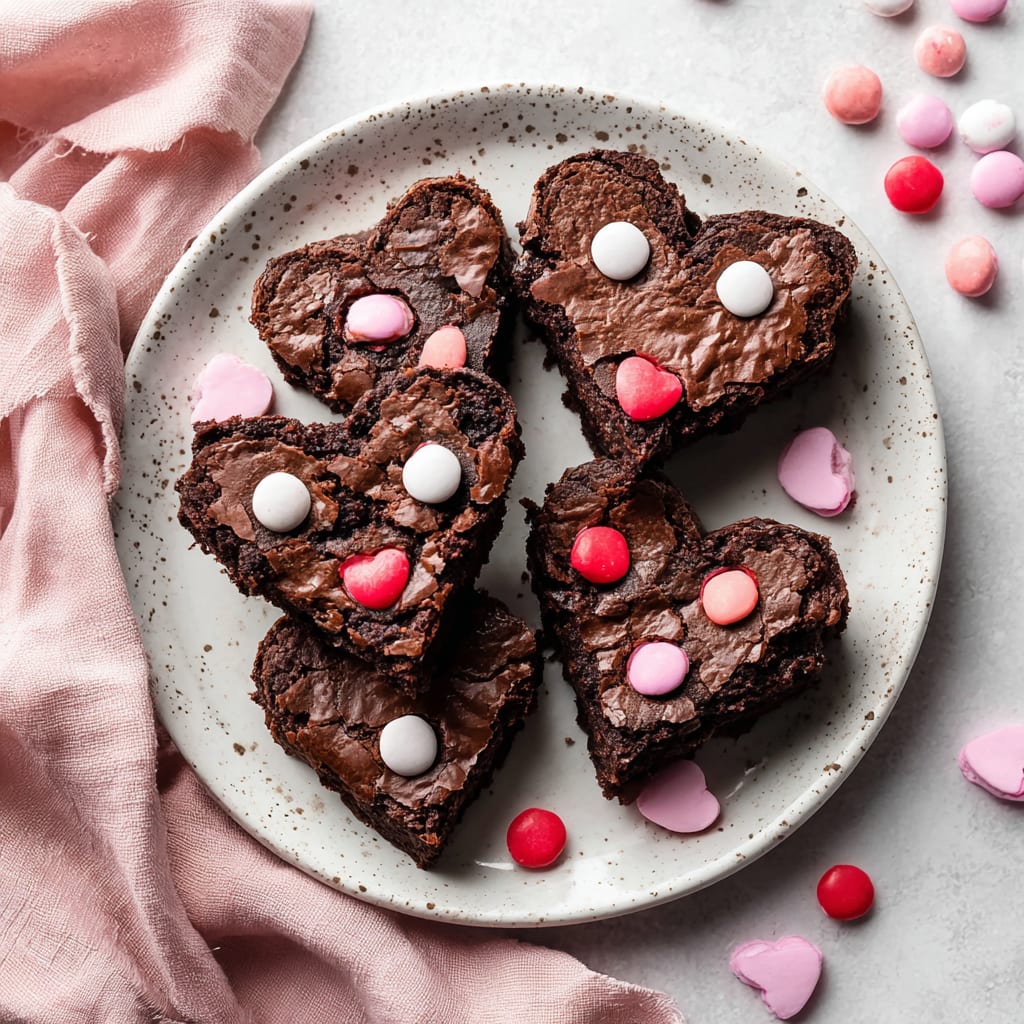 Heart Shaped Brownies