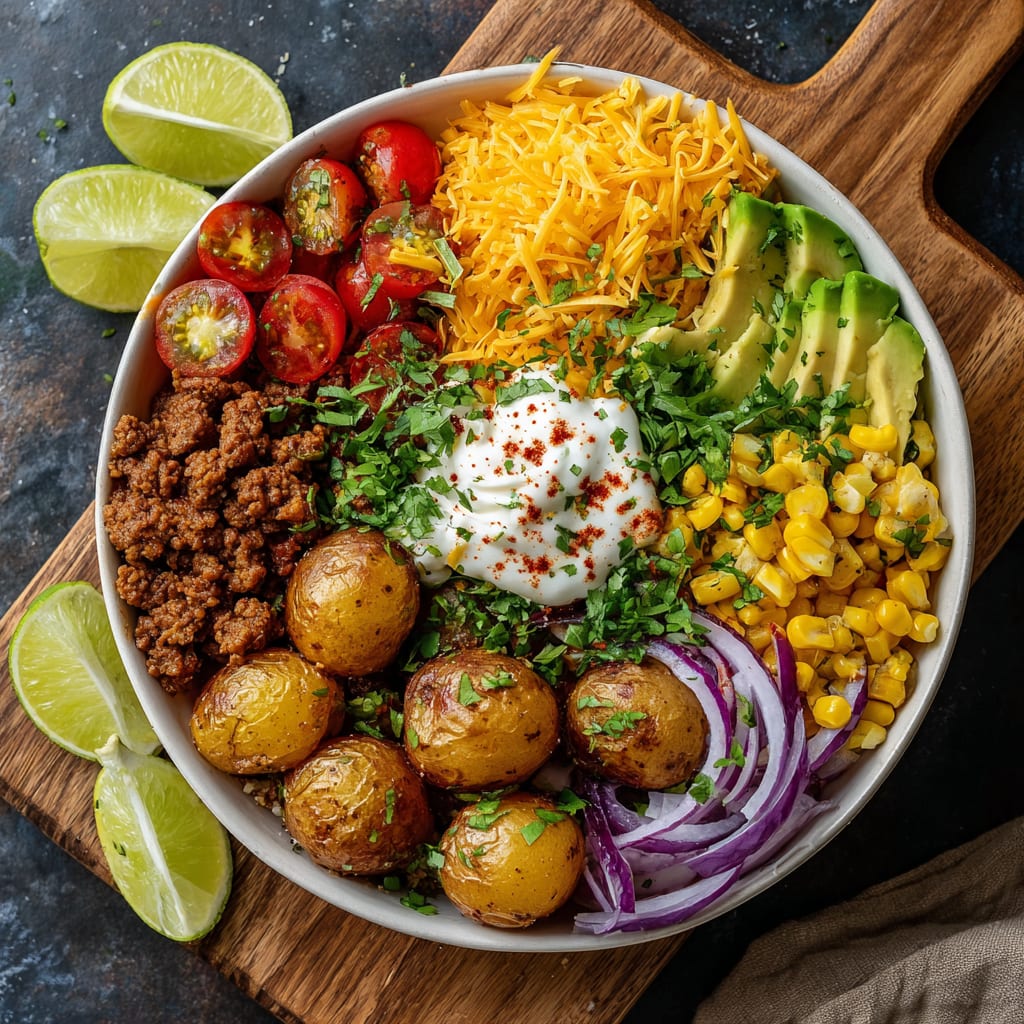 Loaded Potato Taco Bowl