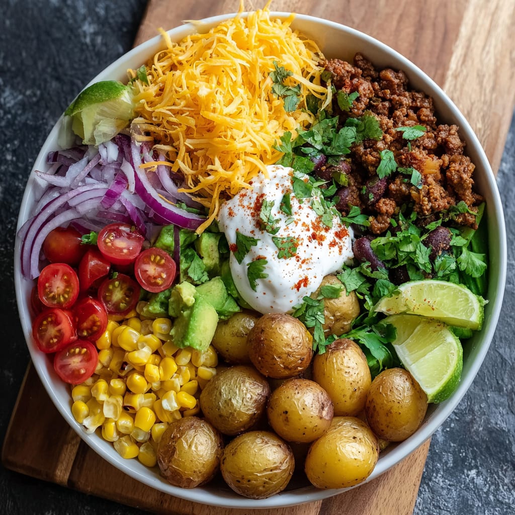 Loaded Potato Taco Bowl
