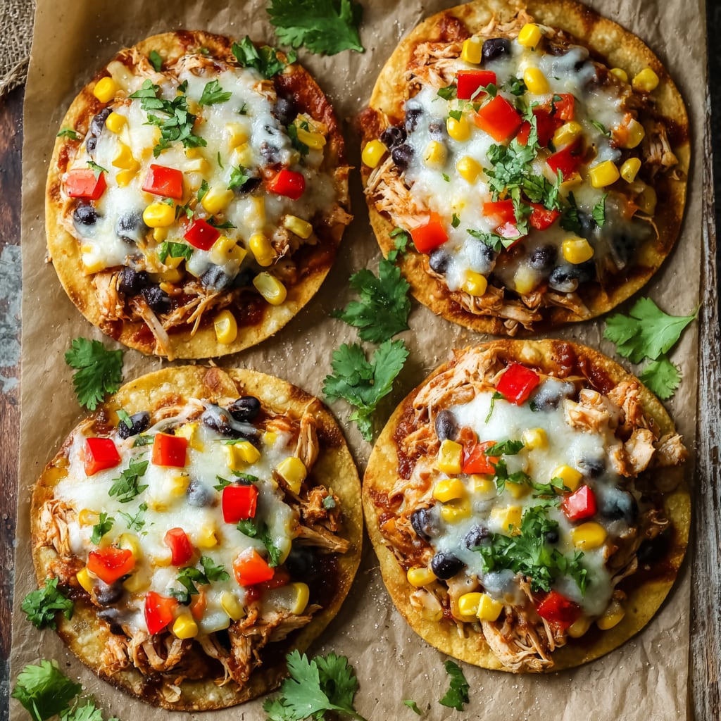 Mexican Rotisserie Chicken Tostadas