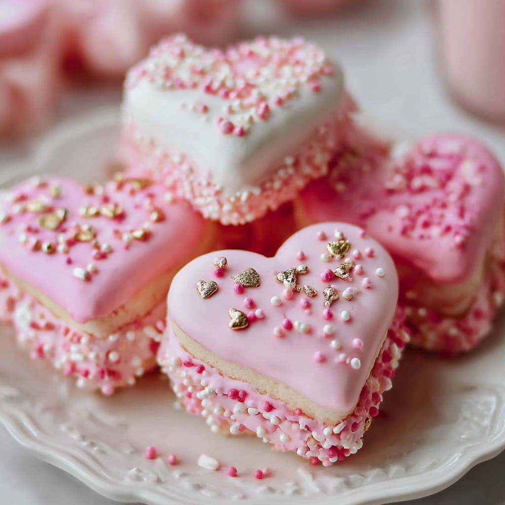 Mini Heart Shaped Cakes