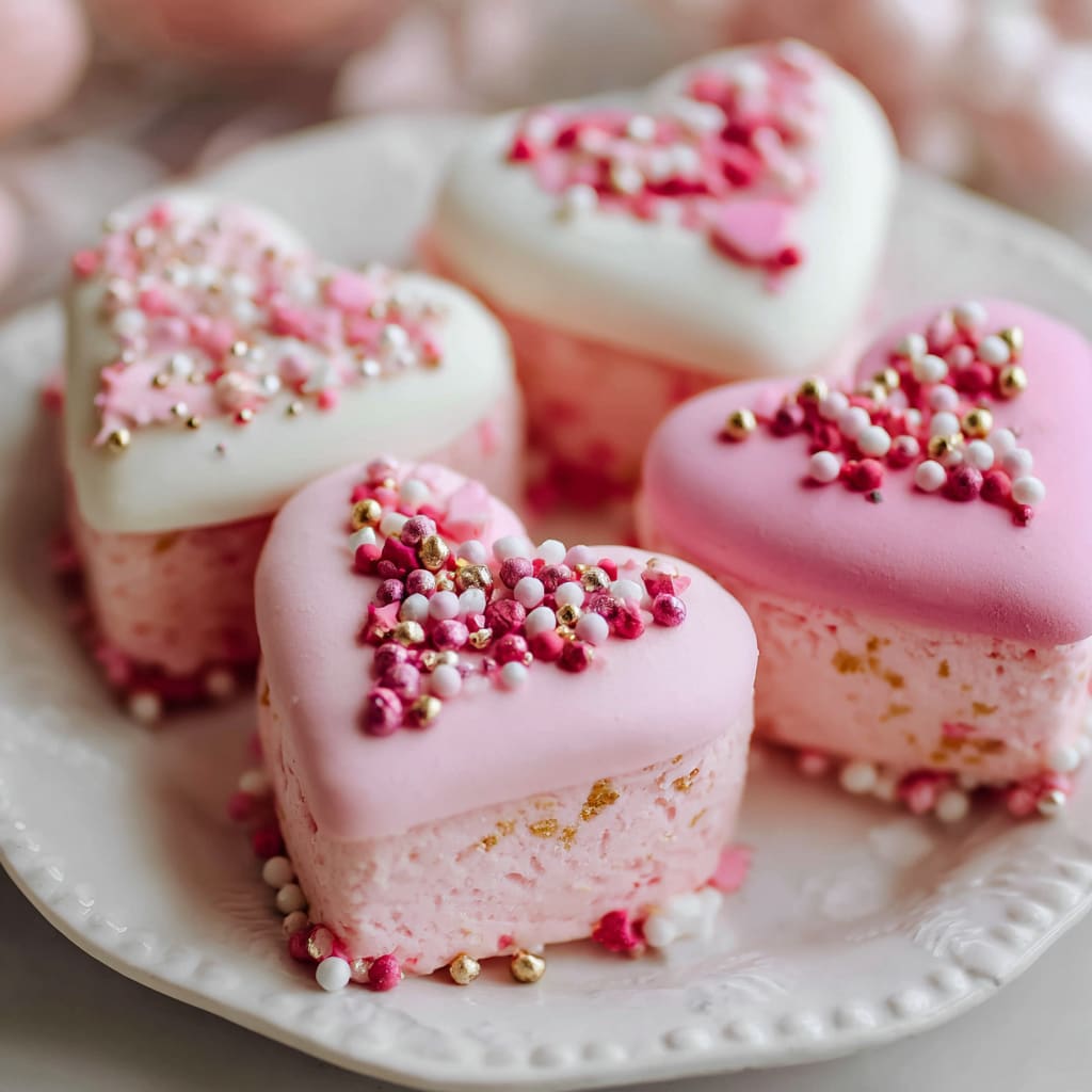 Mini Heart Shaped Cakes