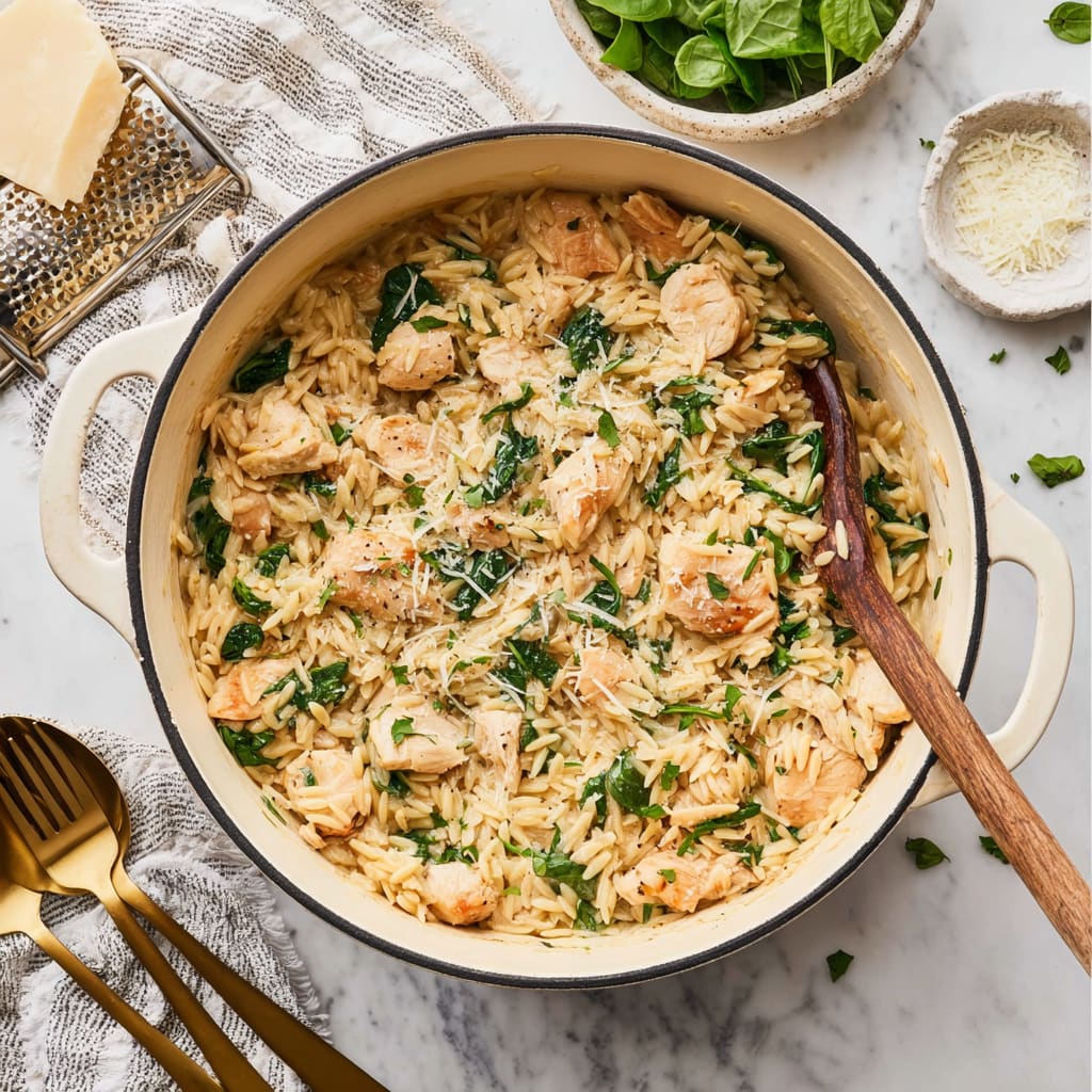 One Pot Chicken Orzo