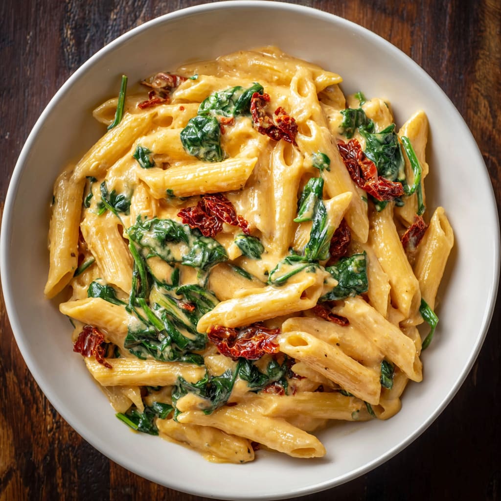 One Pot Spinach Tomato Pasta