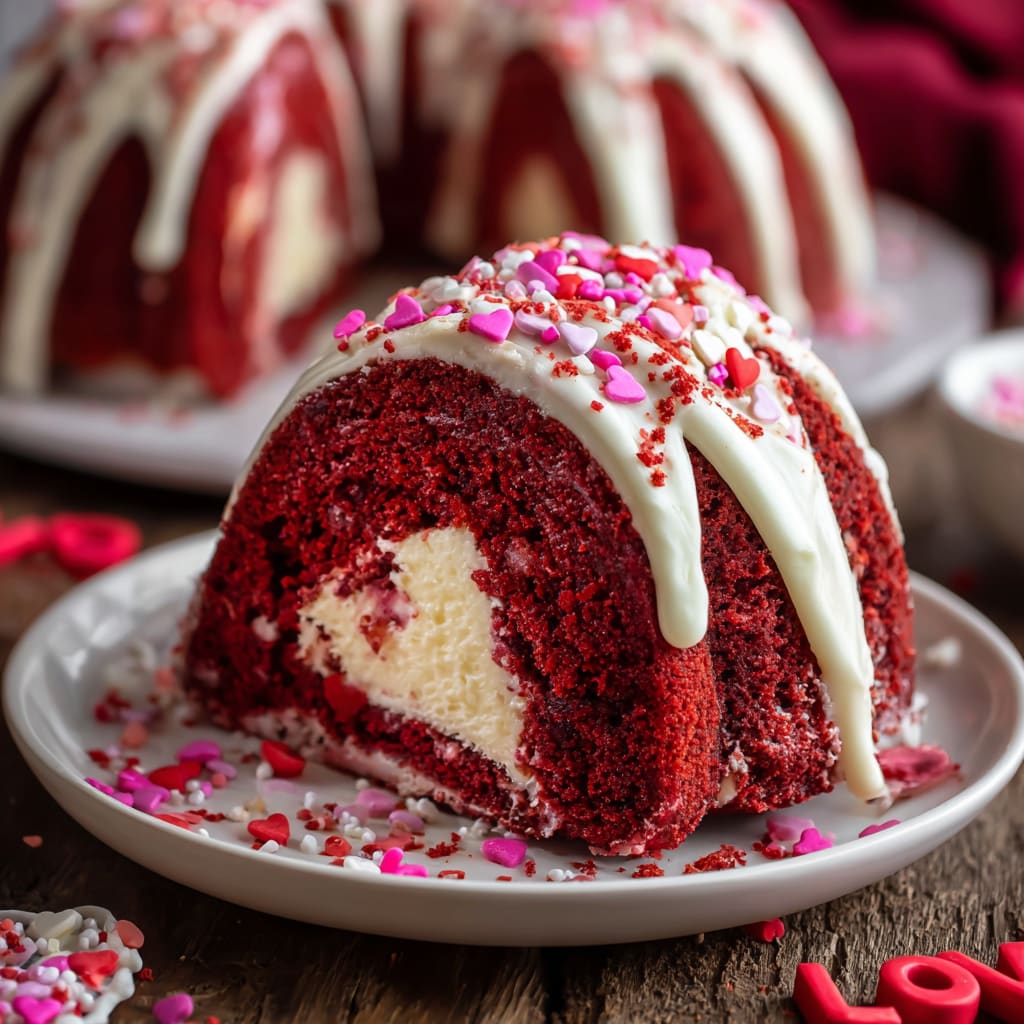 Red Velvet Cream Cheese Bundt Cake