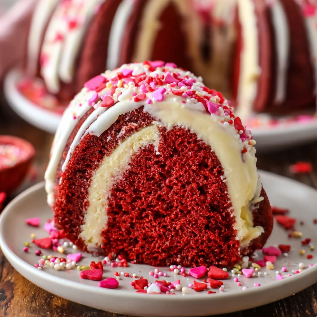 Red Velvet Cream Cheese Bundt Cake