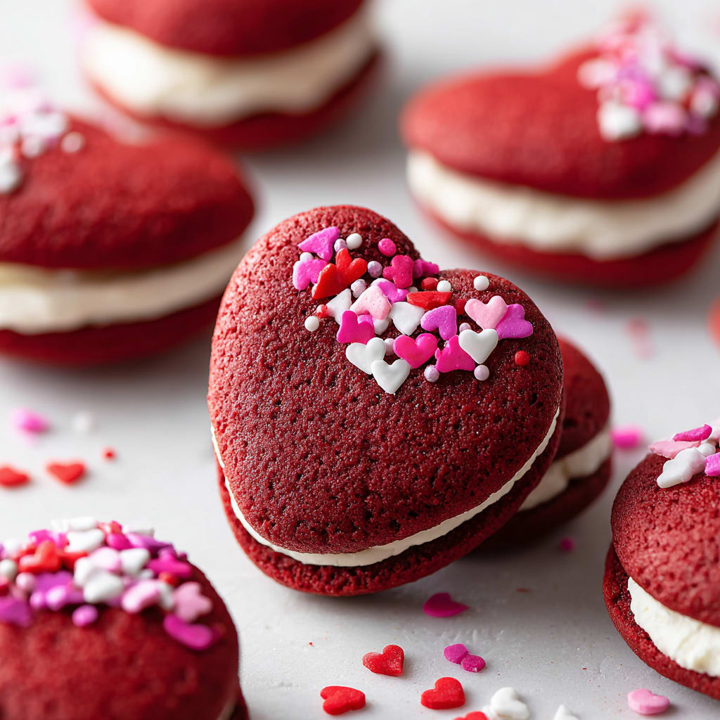 Red Velvet Whoopie Pies Valentines