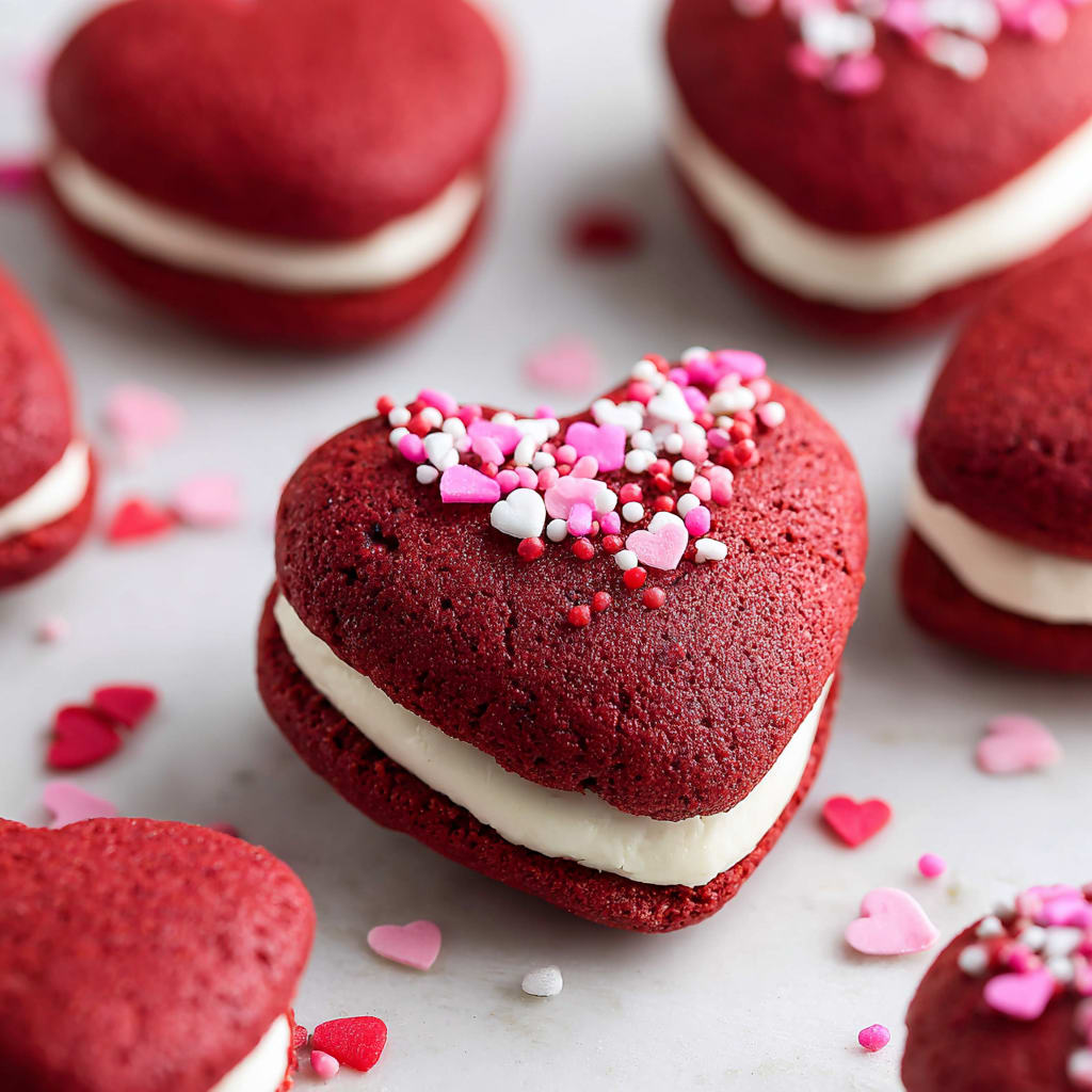 Red Velvet Whoopie Pies Valentines