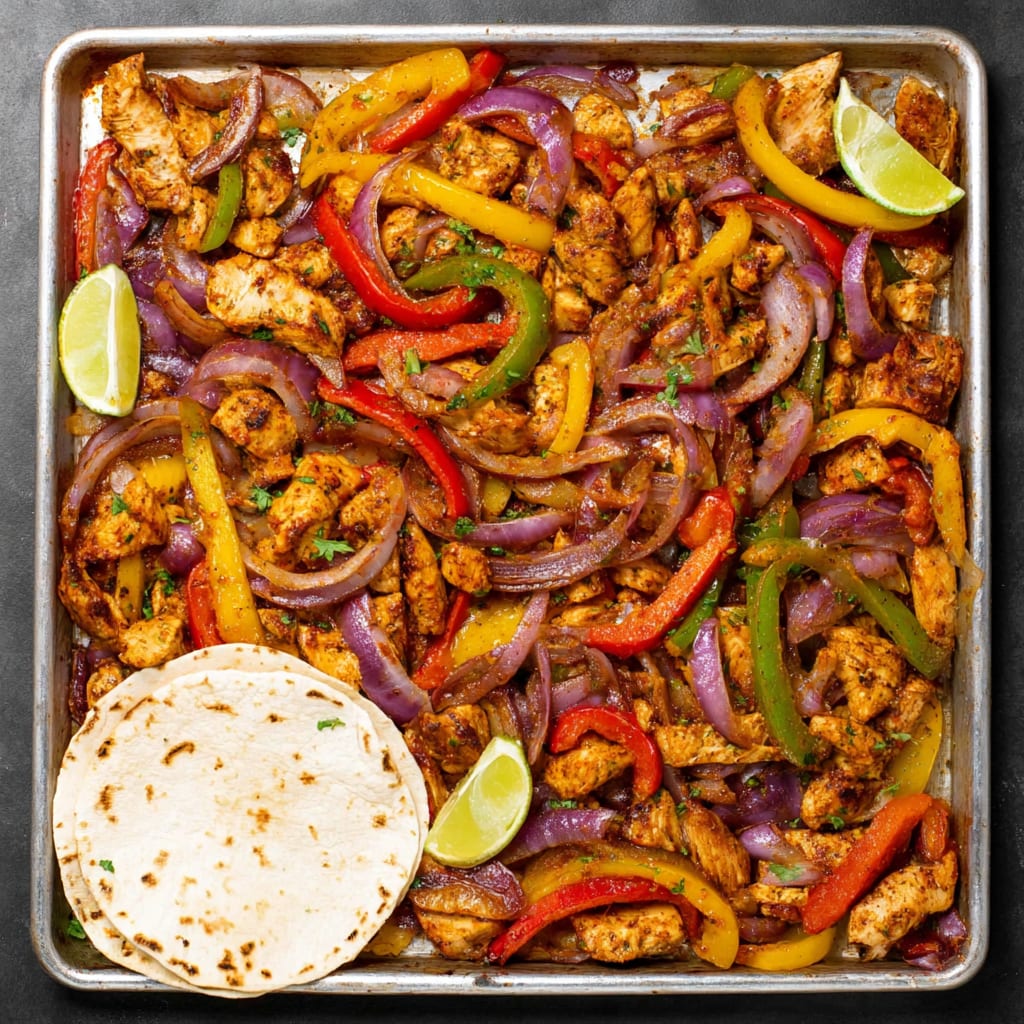 Sheet Pan Chicken Fajitas