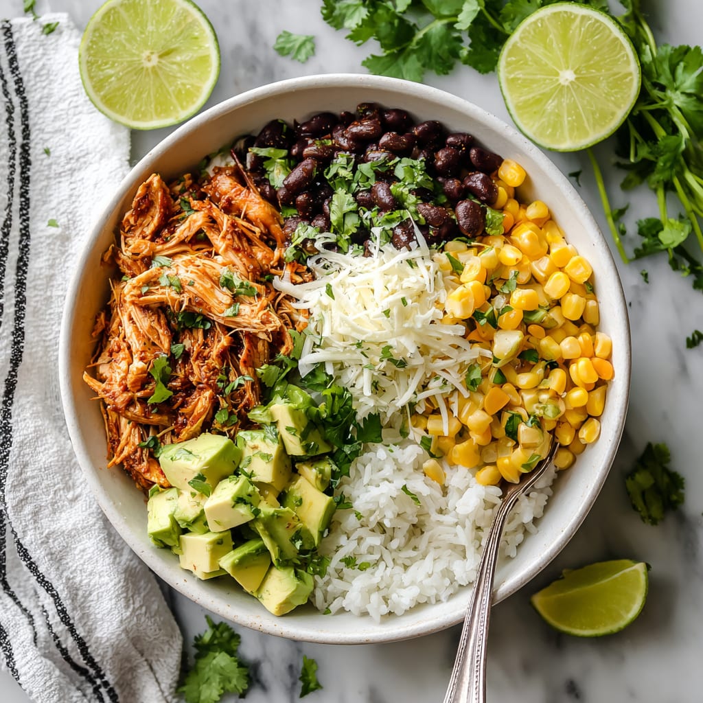 Slow Cooker Chicken Burrito Bowl