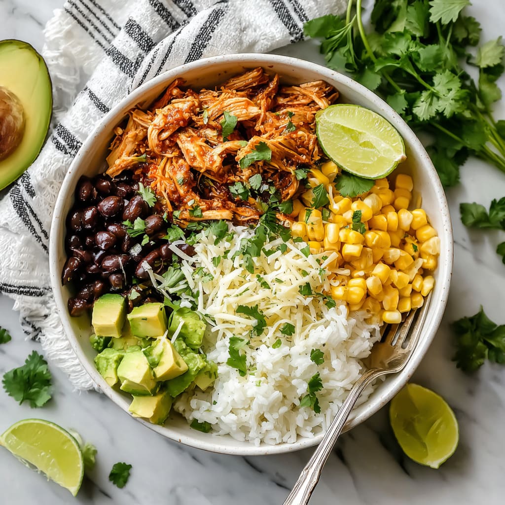 Slow Cooker Chicken Burrito Bowl