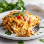 Slow Cooker Chicken Enchilada Casserole