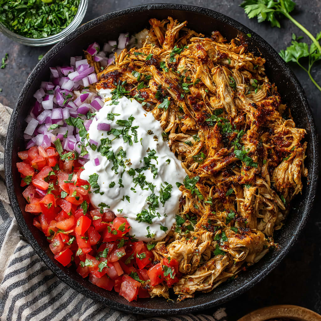 Slow Cooker Chicken Shawarma