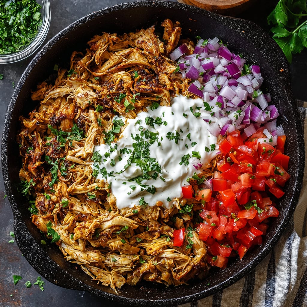 Slow Cooker Chicken Shawarma
