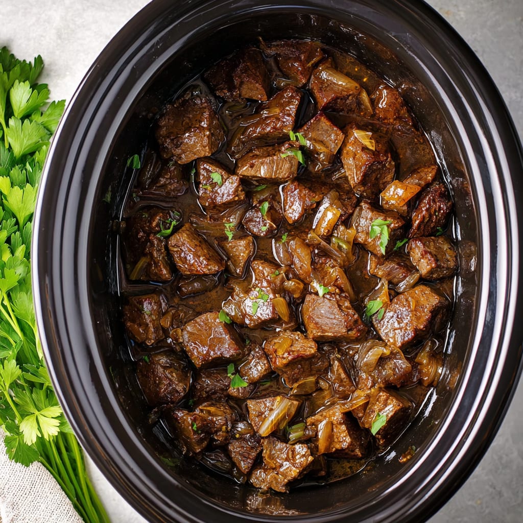 Slow Cooker Steak Bites