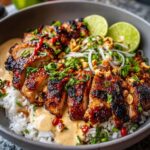 Sweet Chili Chicken Bowl with Coconut Lime Drizzle