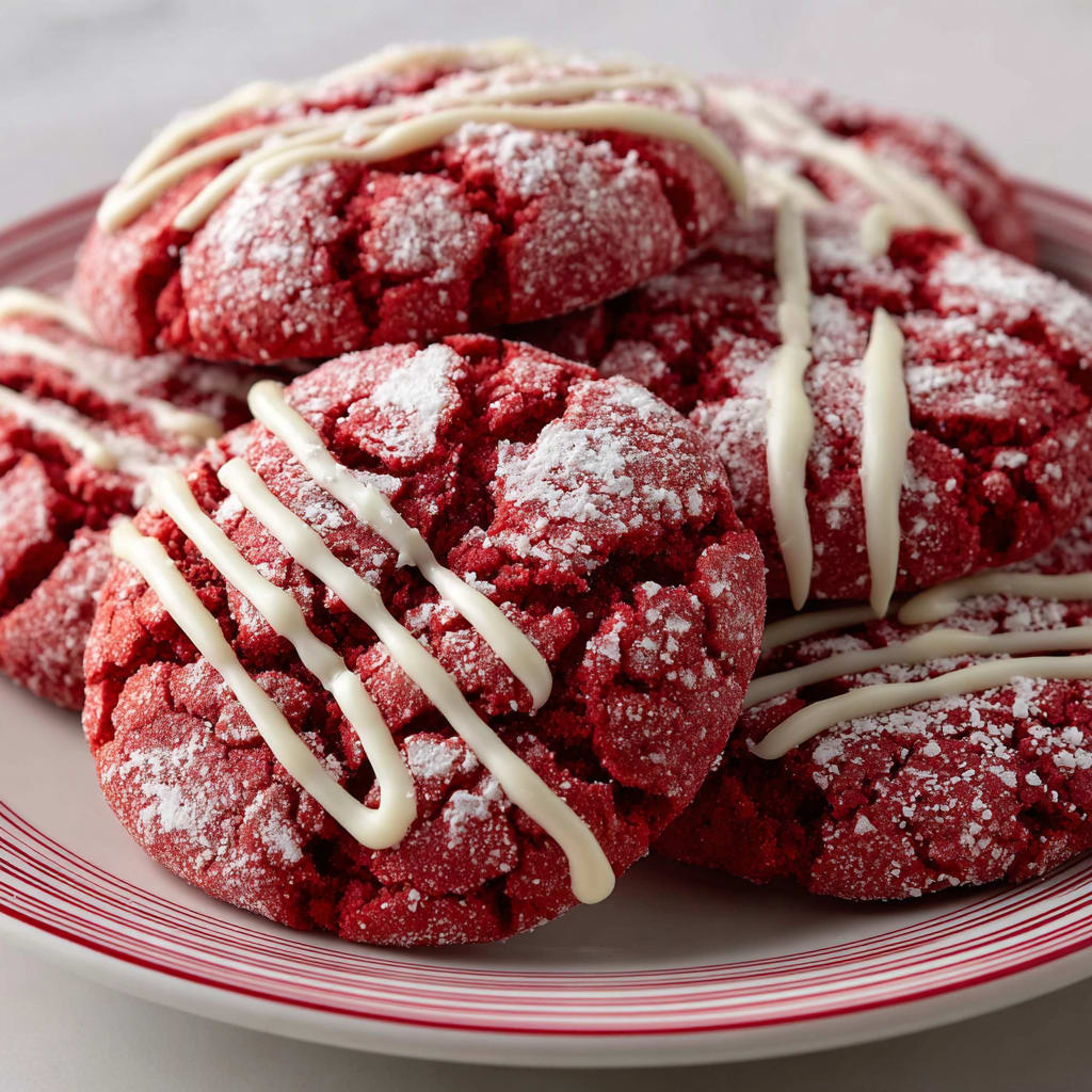 White Chocolate Crinkle Cookies the Valentines Day Treat