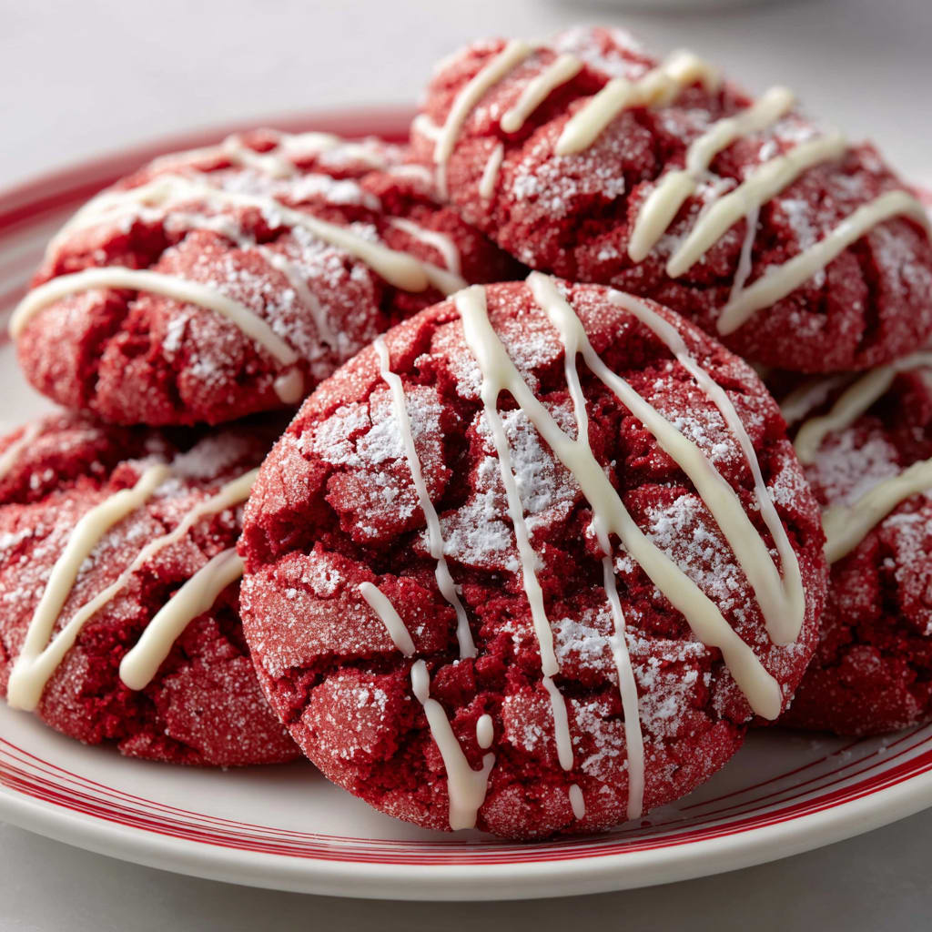 White Chocolate Crinkle Cookies the Valentines Day Treat