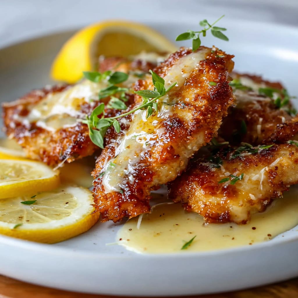 Zesty Lemon Pecorino Crispy Chicken
