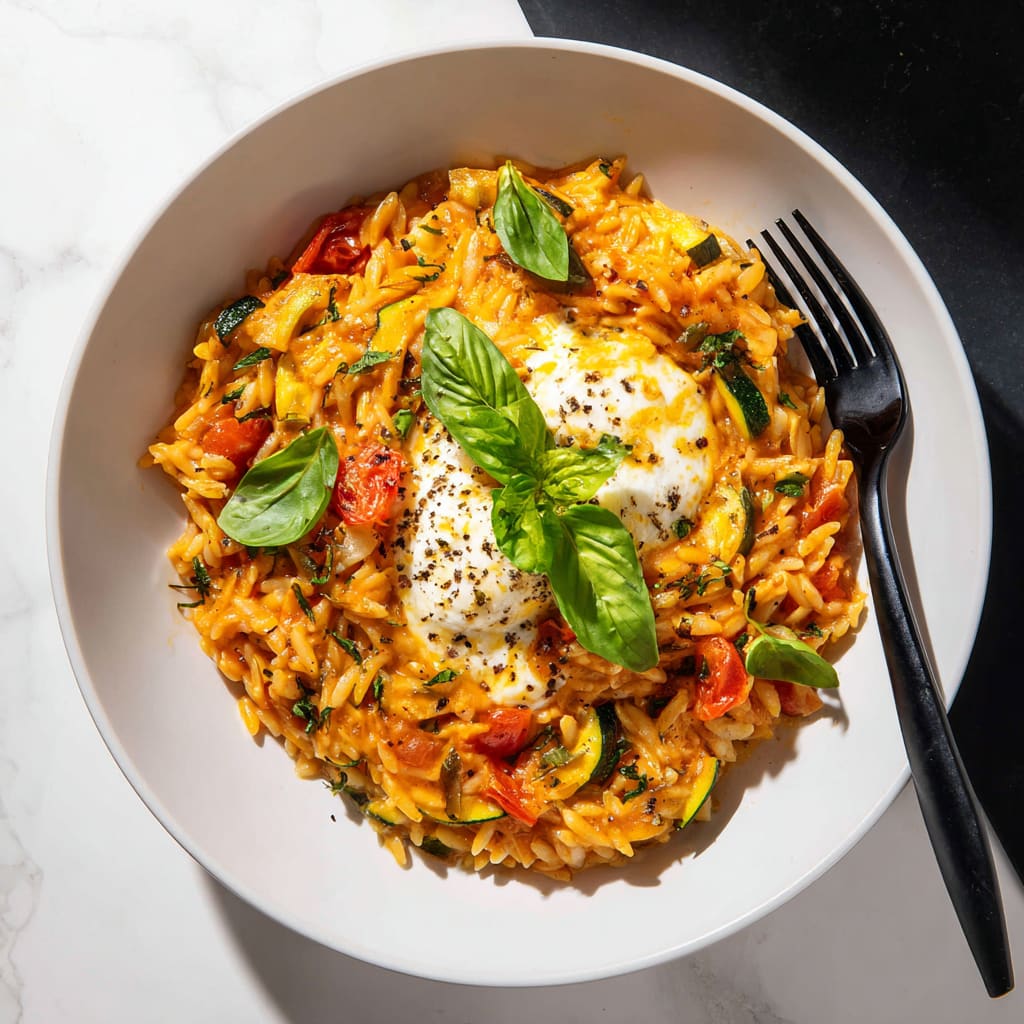 Baked Vegan Orzo Recipe