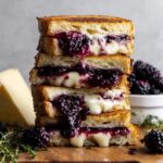 Blackberry Balsamic and Brie Grilled Cheese