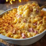 Cheddar and Ham Macaroni Bake