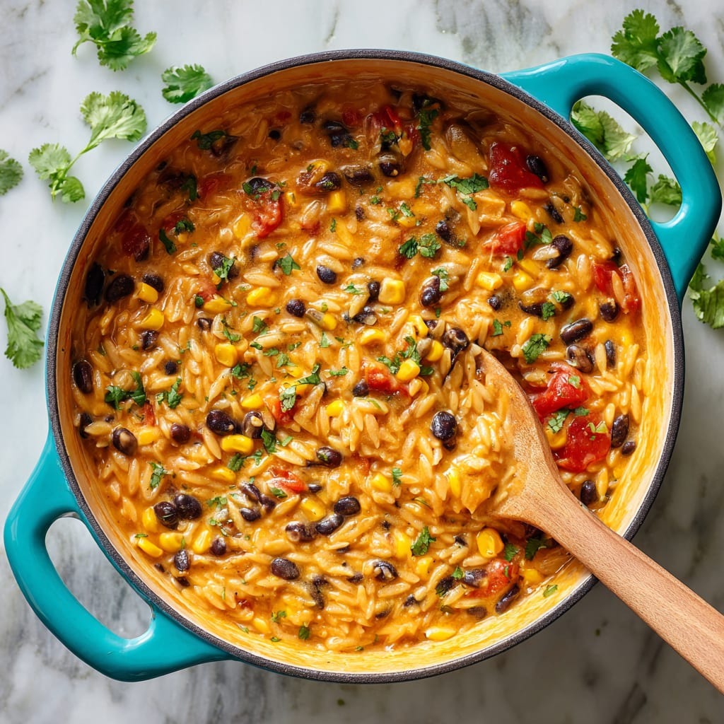 Cheesy Enchilada Orzo