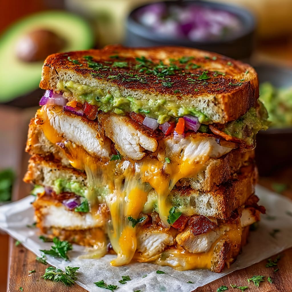 Chicken Avocado Melt Sandwich