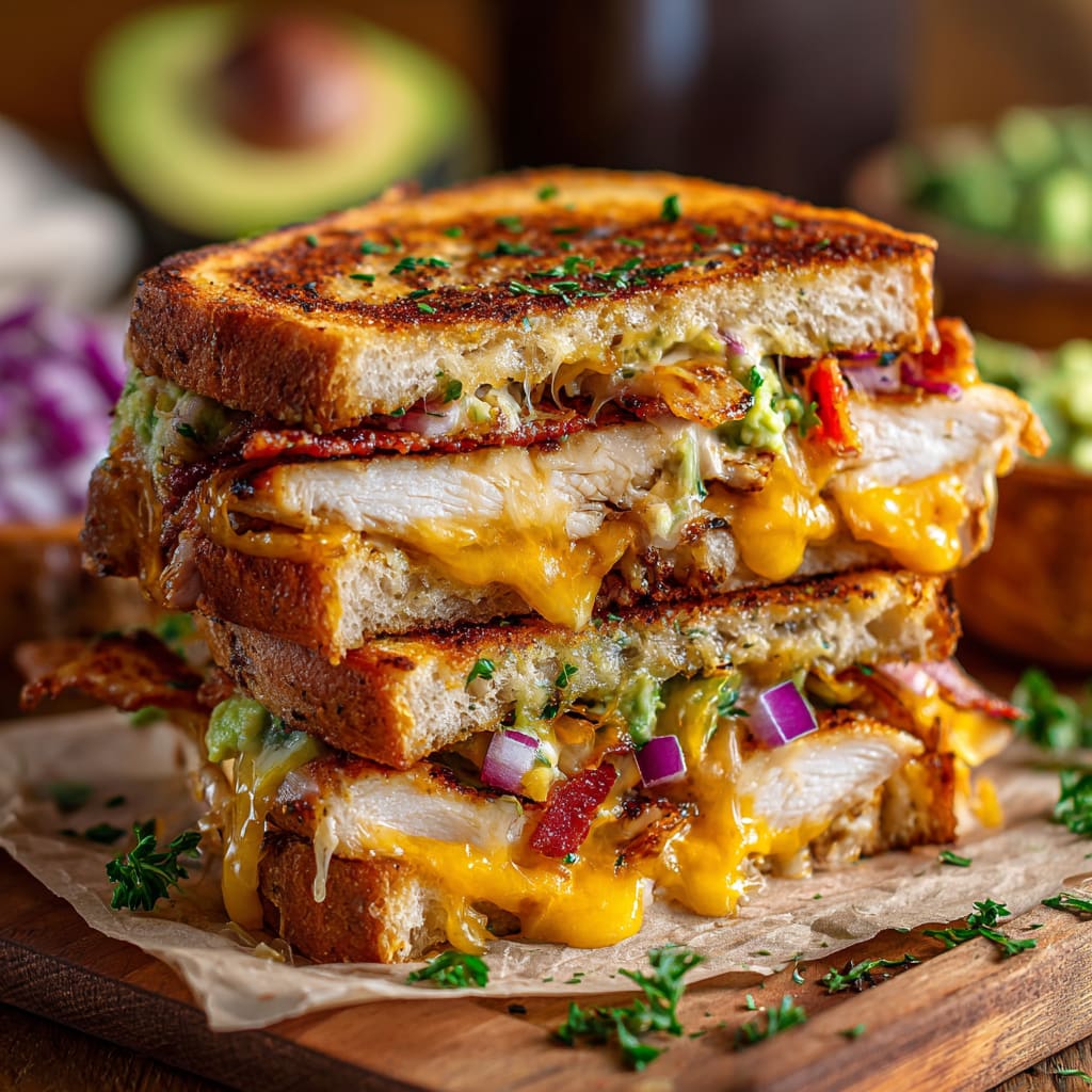 Chicken Avocado Melt Sandwich
